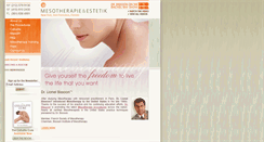 Desktop Screenshot of mesotherapy.com